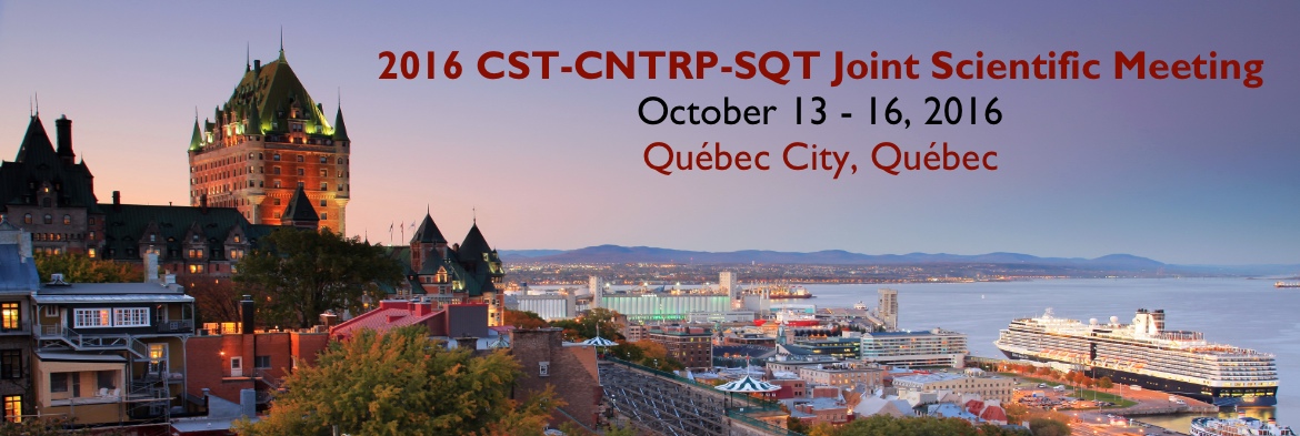 2016 CST-CNTRP-SQT Joint Scientific Meeting 2016 CST-CNTRP-SQT Joint Scientific Meeting